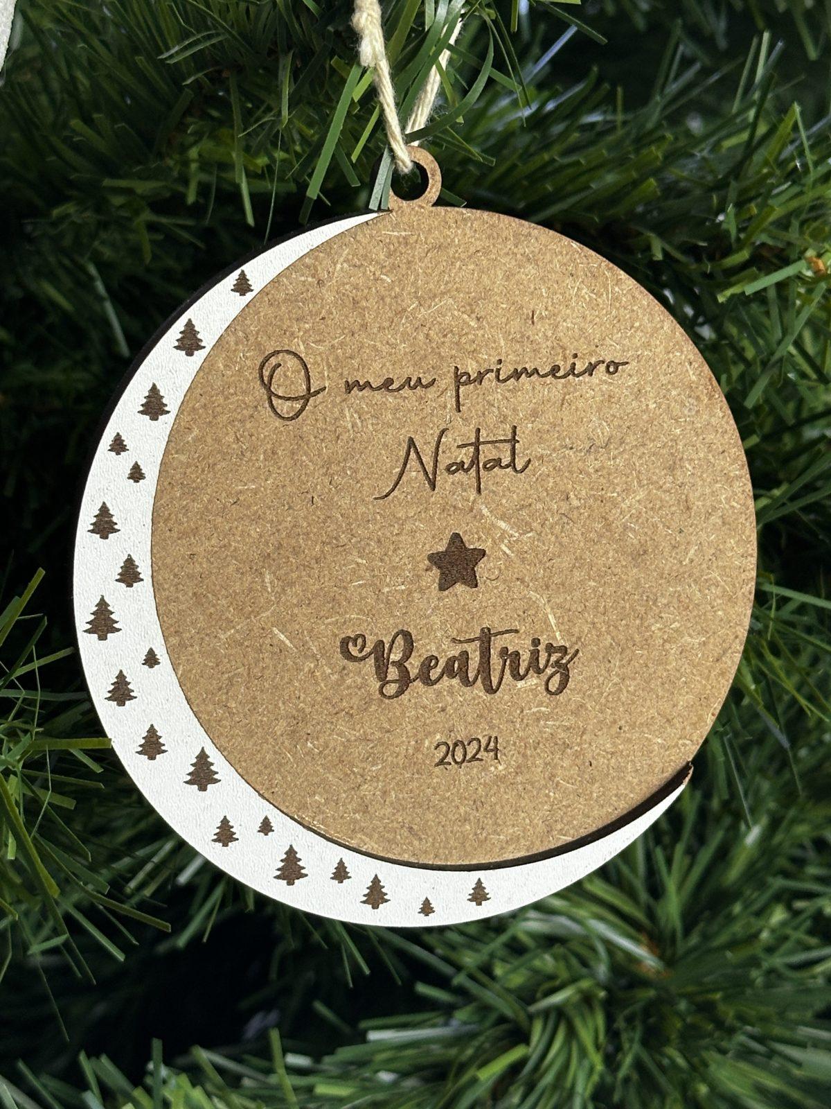 Bola de natal "O meu primeiro natal" 1 Bola de natal "O meu primeiro natal"
