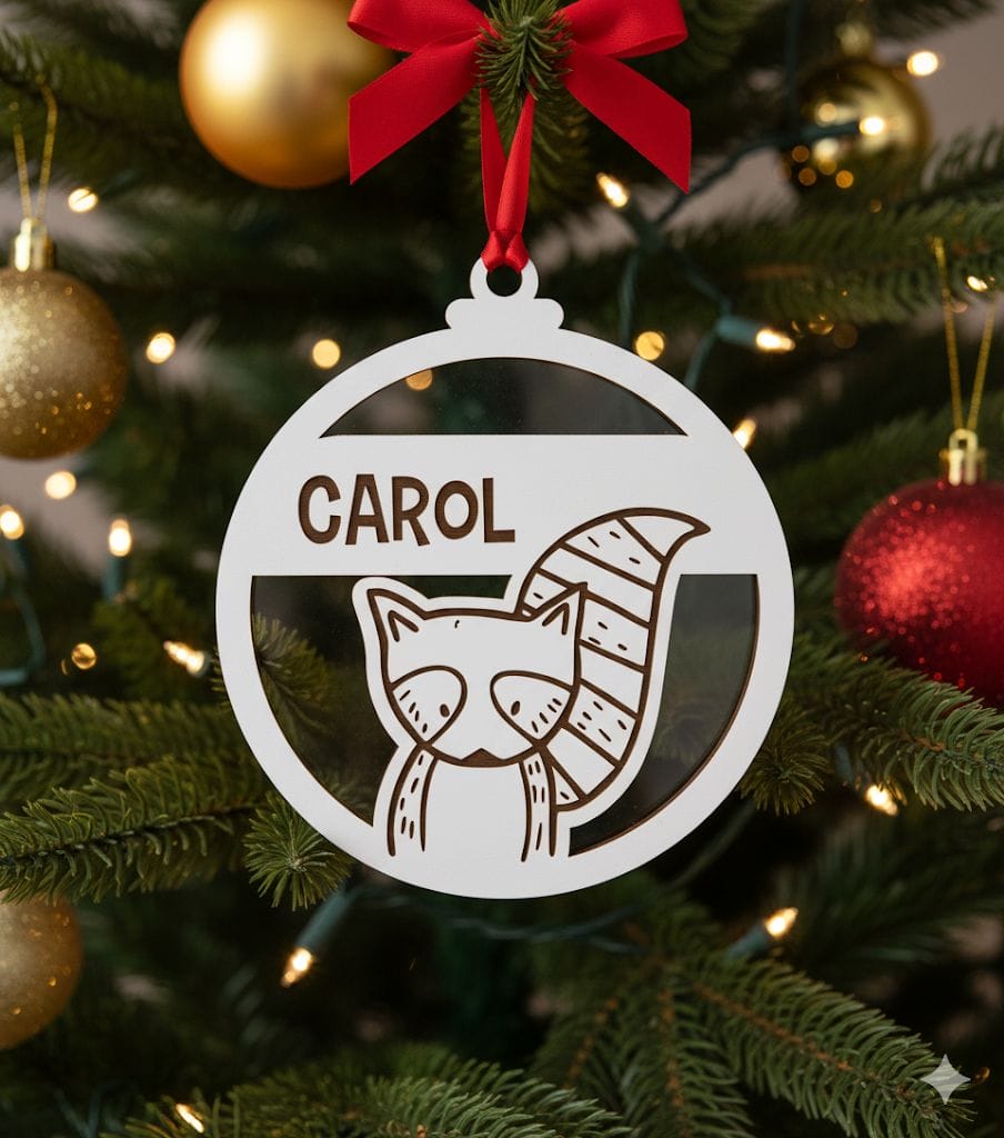 Bola de natal personalizada Esquilo 1 Bola de natal personalizada Esquilo